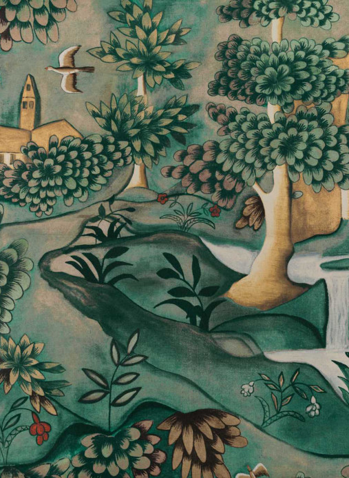 Zoffany Carta da parati Verdure - Tapestry Green