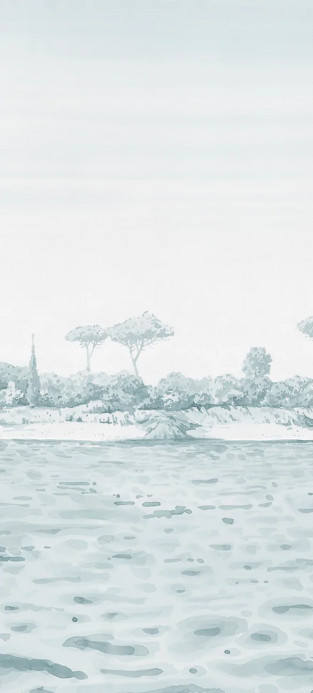 Isidore Leroy Papier peint panoramique Rivage Vert d Eau - Panel 1