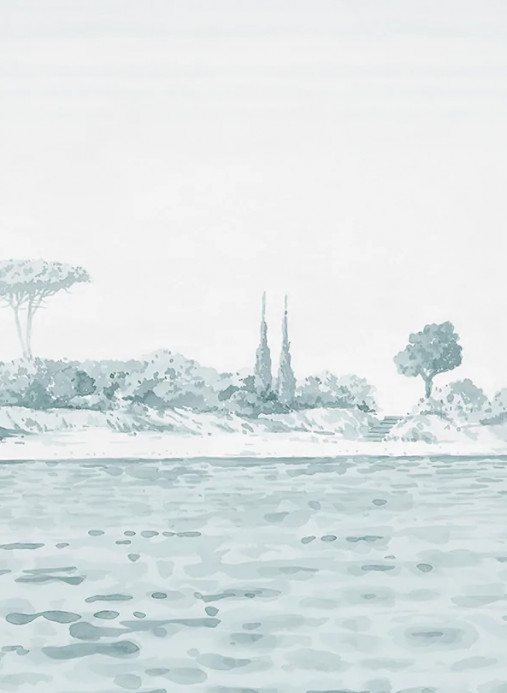 Isidore Leroy Papier peint panoramique Rivage Vert d Eau