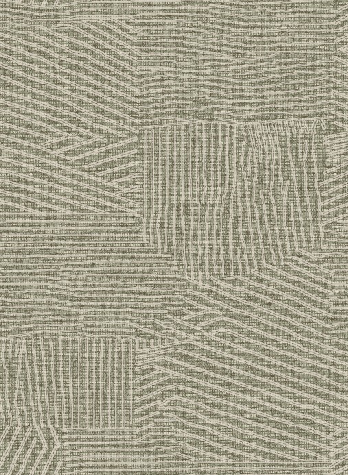 Essentials Wallpaper Furrow Grün/ Beige