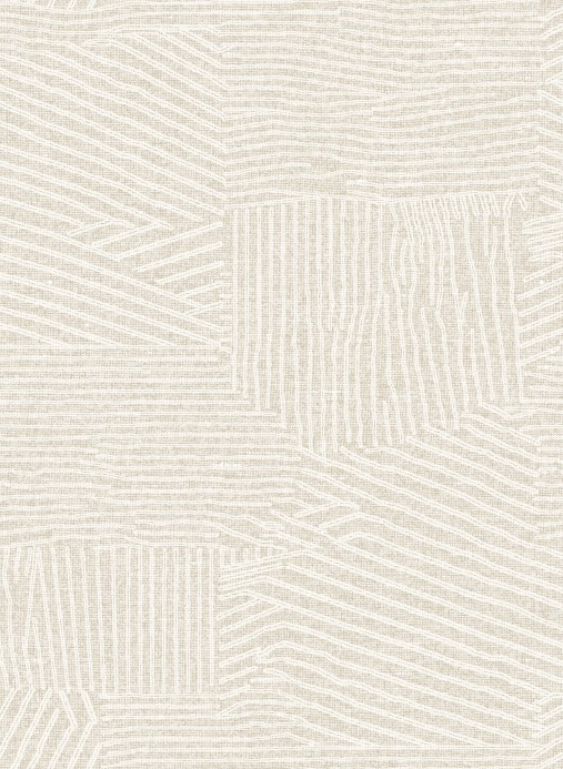 Essentials Wallpaper Furrow Beige/ Weiß