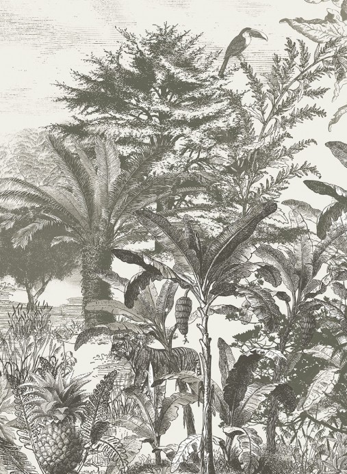 Eijffinger Papier peint panoramique Tiger - Grey