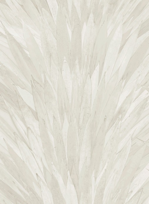 Blätter-Tapete Abanico von Arte - Weiß/ Grau