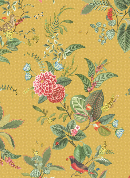 Eijffinger Papier peint Floris - gelb