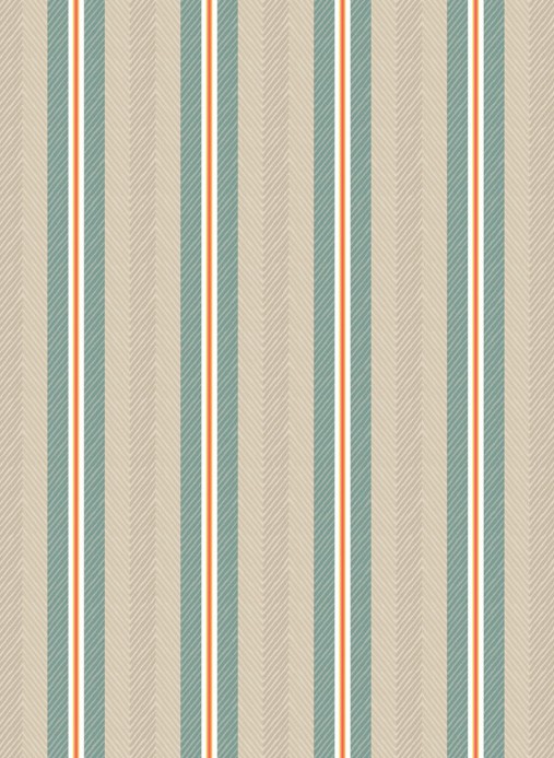 Streifentapete Blurred Lines von Eijffinger - Braun/ Blau