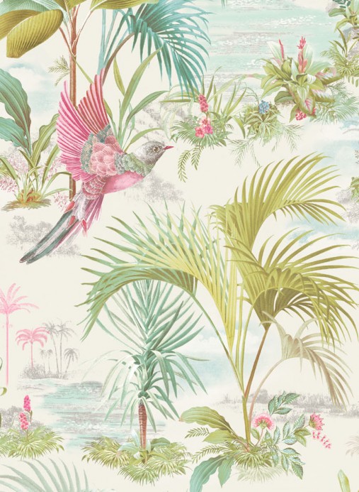 Florale Tapete Palm Scenes von Eijffinger - Weiß