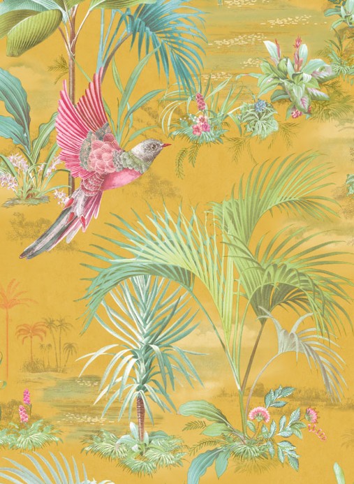 Florale Tapete Palm Scenes von Eijffinger - Gelb