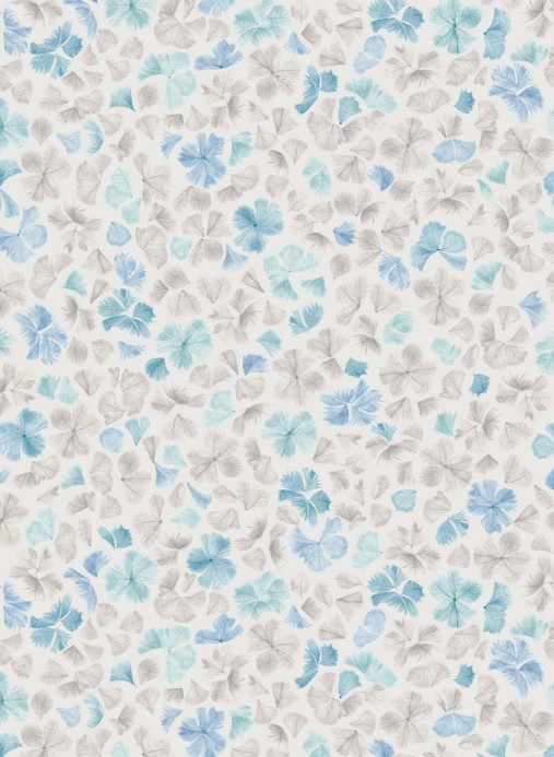 Tapete Feather Flora von Paint & Paper - Constantia Blue