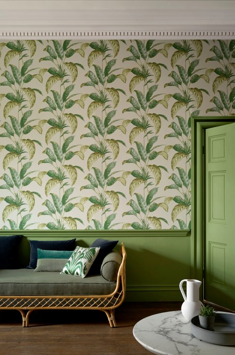 Florale Tapete Tropicane von Paint & Paper - Chelsea Green
