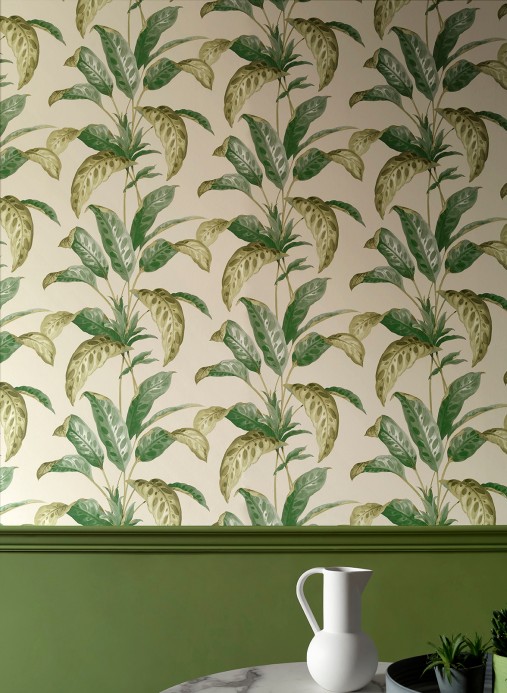Florale Tapete Tropicane von Paint & Paper - Chelsea Green