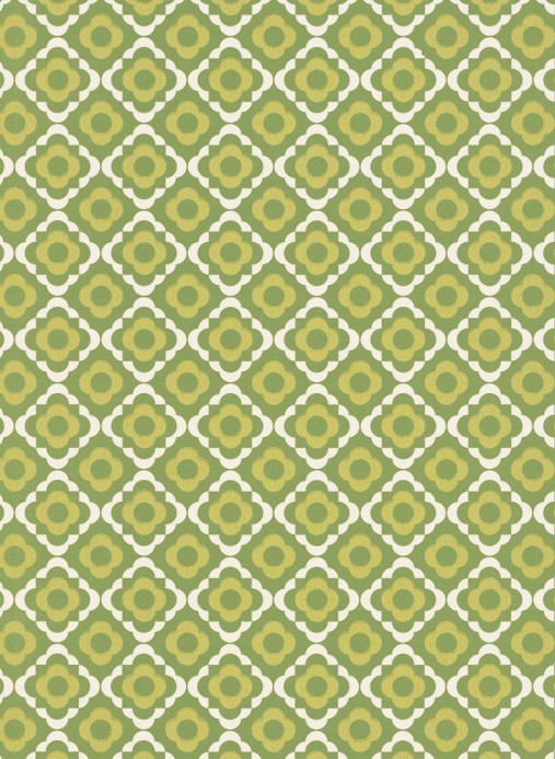 Paint & Paper Library Wallpaper Quatrefoil Chelsea Green 3
