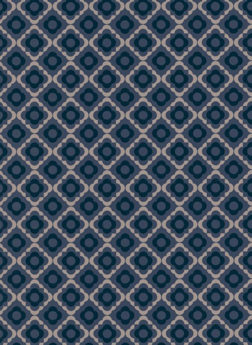 Tapete Quatrefoil von Paint & Paper - Plimsoll metallic