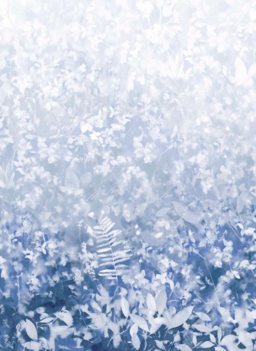 Wandbild Folia von Paint & Paper Library - Blue Pearl