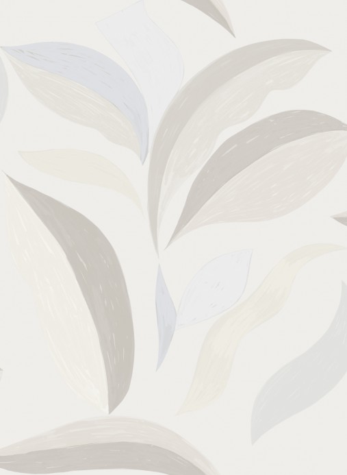 Florale Tapete Nid d Oiseau von Elitis - Beige