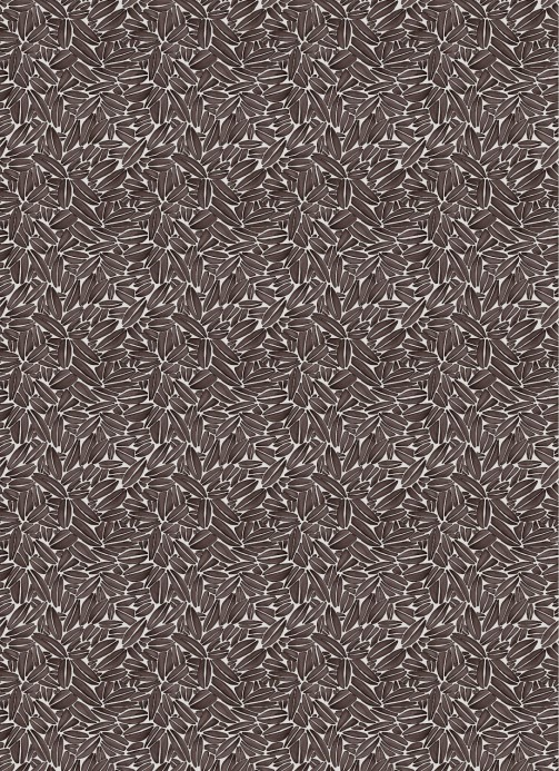 Elitis Wallpaper Succulente Braun/ Grau