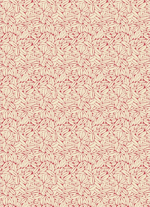 Elitis Wallpaper Succulente Beige & Rot