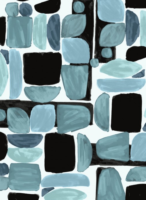 Elitis Wallpaper Chaman Blau /Türkis