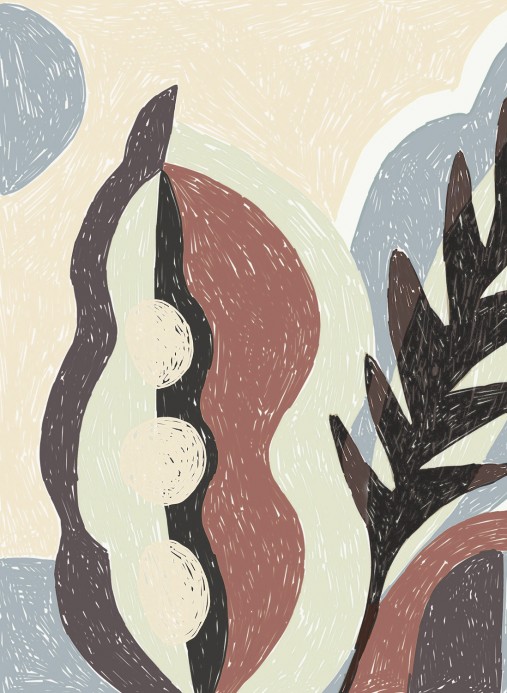 Elitis Mural Monaco Beige/ Braun