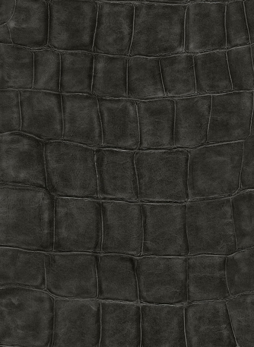 Leder Tapete Bic Croco von Elitis - Dunkelbraun