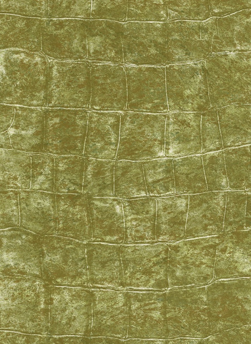 Élitis Carta da parati Bic Croco - Grün