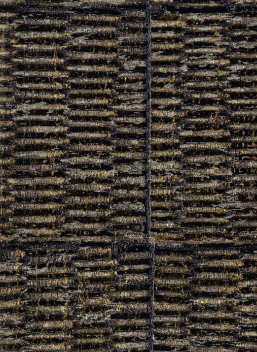 Elitis Wallpaper Mimbre Precioso Dunkelbraun Gold