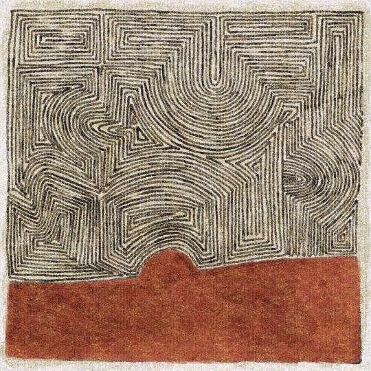 Élitis Papier peint panoramique Mexicas - Rot /Beige