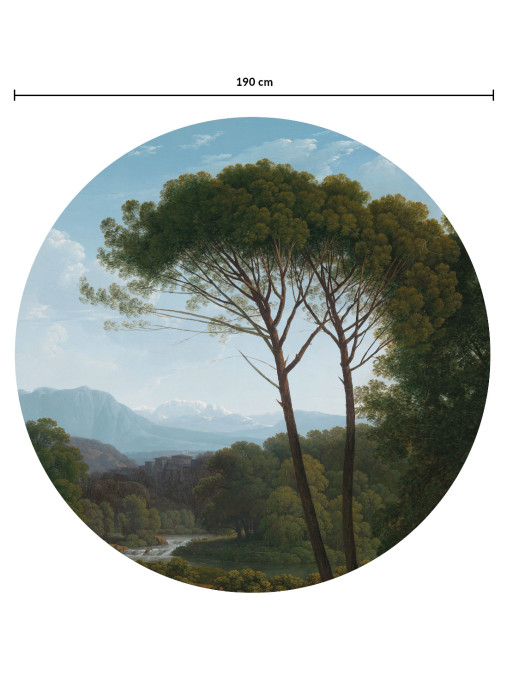 KEK Amsterdam Mural Golden Age Landscapes 2 Circle Multicolor - Durchmesser 1,9m