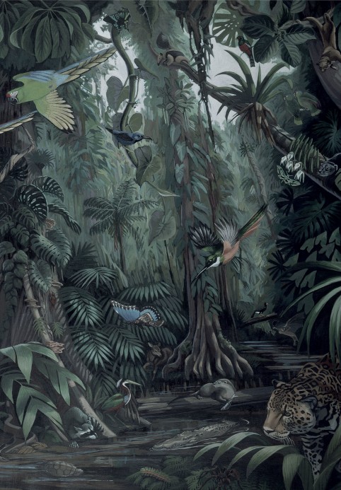 KEK Amsterdam Papier peint panoramique Tropical Landscapes 1 - Multicolor - Breite 1.948m