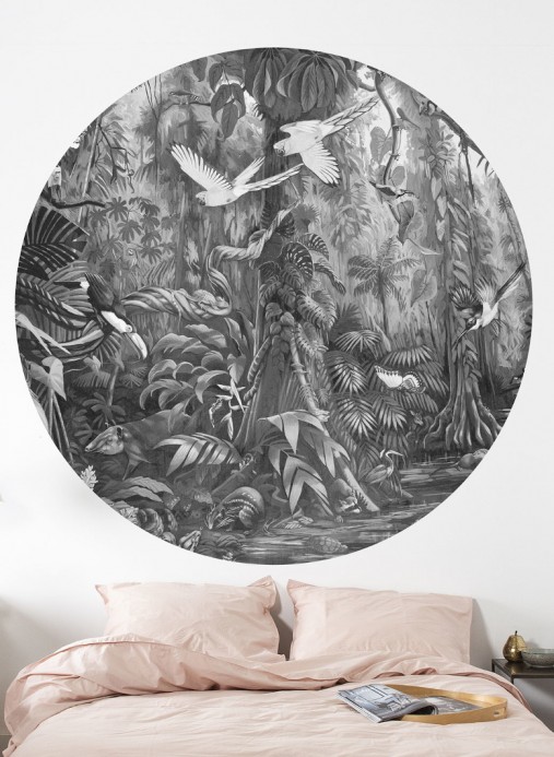 KEK Amsterdam Mural Tropical Landscapes 3 Circle