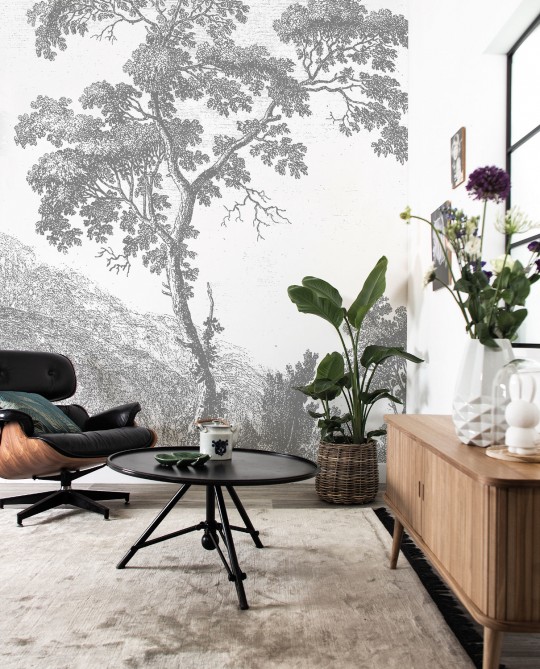 Wandbild Engraved Landscapes 1 von KEK - 3.896m Breite