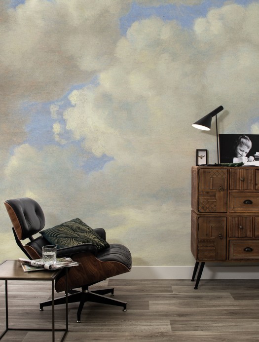 KEK Amsterdam Papier peint panoramique Golden Age Clouds 4 - Multicolor - Breite 3.896m