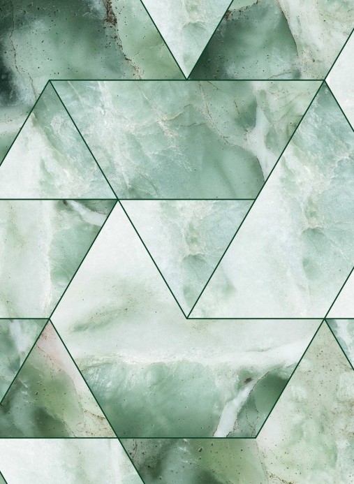 Marmor Tapete Marble Mosaic von KEK Amsterdam - Grün