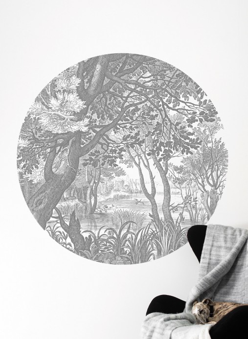 KEK Amsterdam Papier peint panoramique Engraved Landscapes 4 Circle