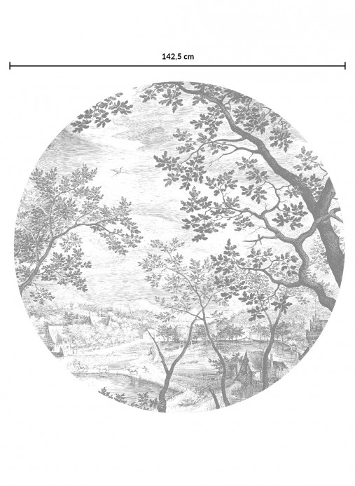 Engraved Landscapes 7 Circle von KEK - Durchmesser 1,425m