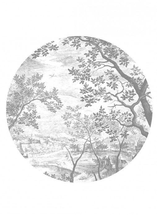 Engraved Landscapes 7 Circle von KEK - Durchmesser 1,425m