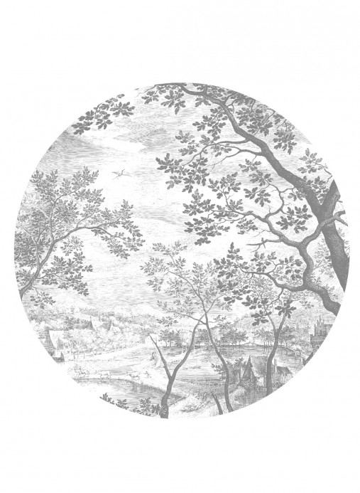 Engraved Landscapes 7 Circle von KEK - Durchmesser 1,425m