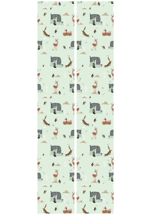 Kindertapete Forest Animals von KEK Amsterdam - Green