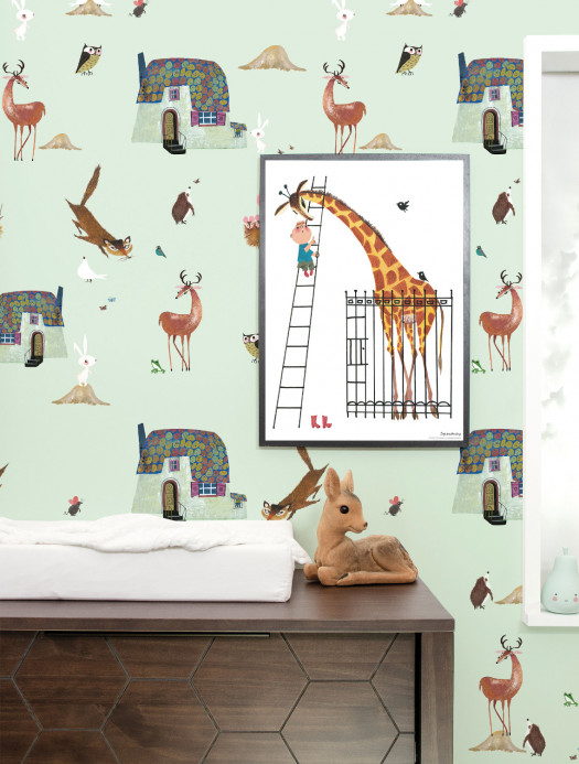 KEK Amsterdam Wallpaper Forest Animals