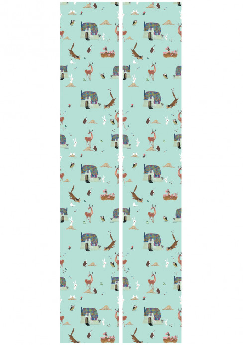 Kindertapete Forest Animals von KEK Amsterdam - Mint