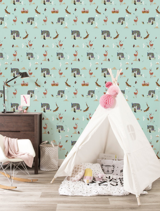 KEK Amsterdam Wallpaper Forest Animals