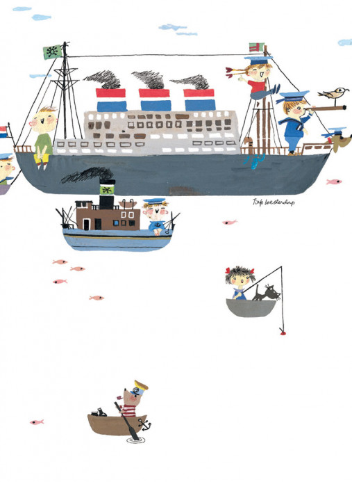 Kindertapete Holland America Line von KEK Amsterdam - White
