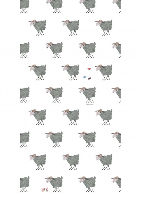 KEK Amsterdam Papier peint Sheep - White