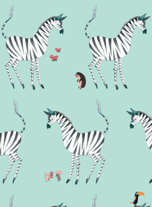 KEK Amsterdam Wallpaper Zebra Mint