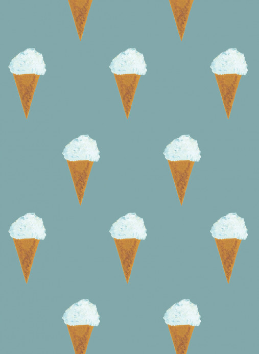 Kindertapete Ice Cream von KEK Amsterdam - Petrol