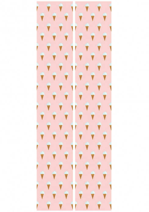 KEK Amsterdam Papier peint Ice Cream - Roze