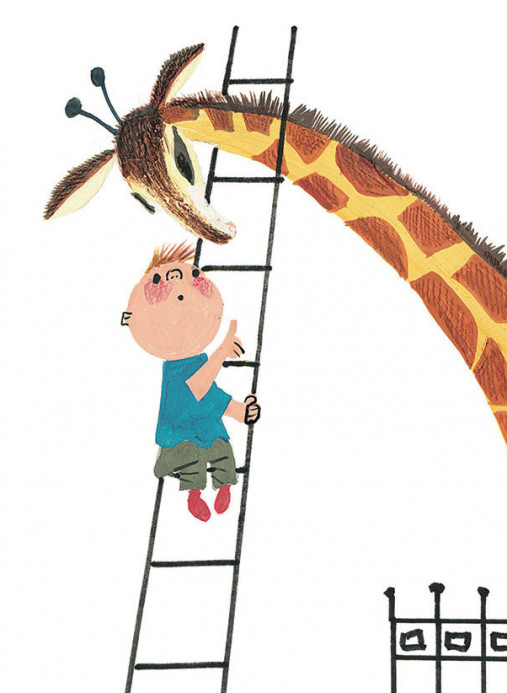Panorama-Tapete Giant Giraffe KEK – 2.435m Breite