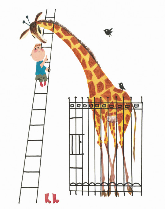 KEK Amsterdam Carta da parati panoramica Giant Giraffe - Multicolor – 1.425m Breite