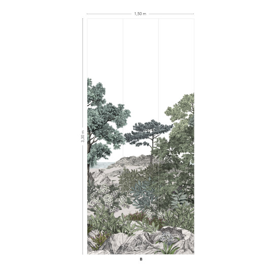 Tapete Foret de Bretagne Naturel Isidore Leroy B – 4/5/6