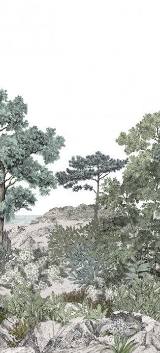 Isidore Leroy Papier peint panoramique Foret de Bretagne Naturel - Naturel – Bahnen 4/5/6