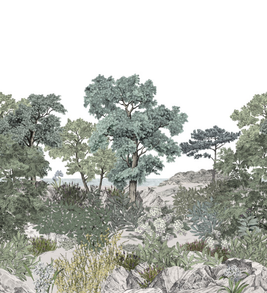 Isidore Leroy Mural Foret de Bretagne Naturel